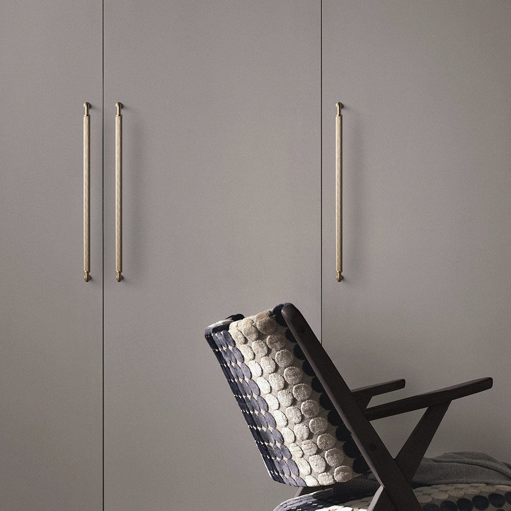 Goo-Ki Rustic Vintage Cabinet Bar Pulls with Textured Grip Knurled Metal Alloy Drawer Handles