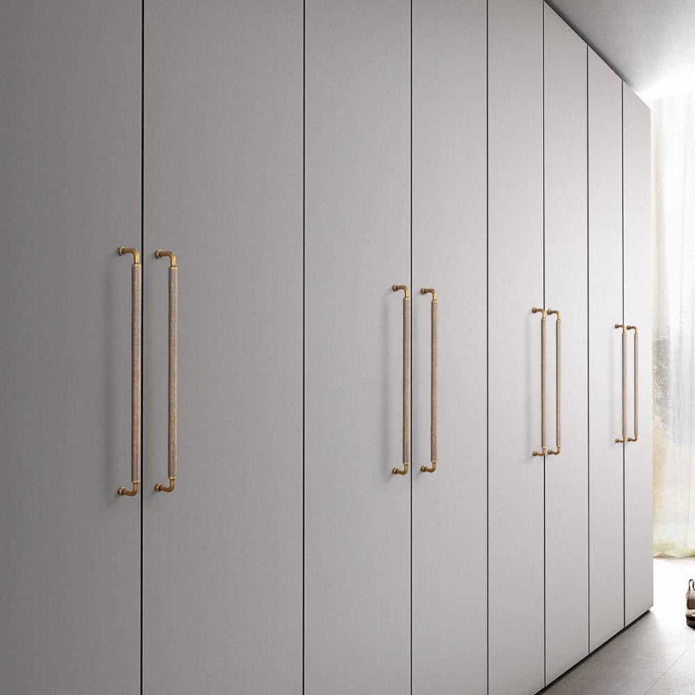 Goo-Ki Rustic Vintage Cabinet Bar Pulls with Textured Grip Knurled Metal Alloy Drawer Handles