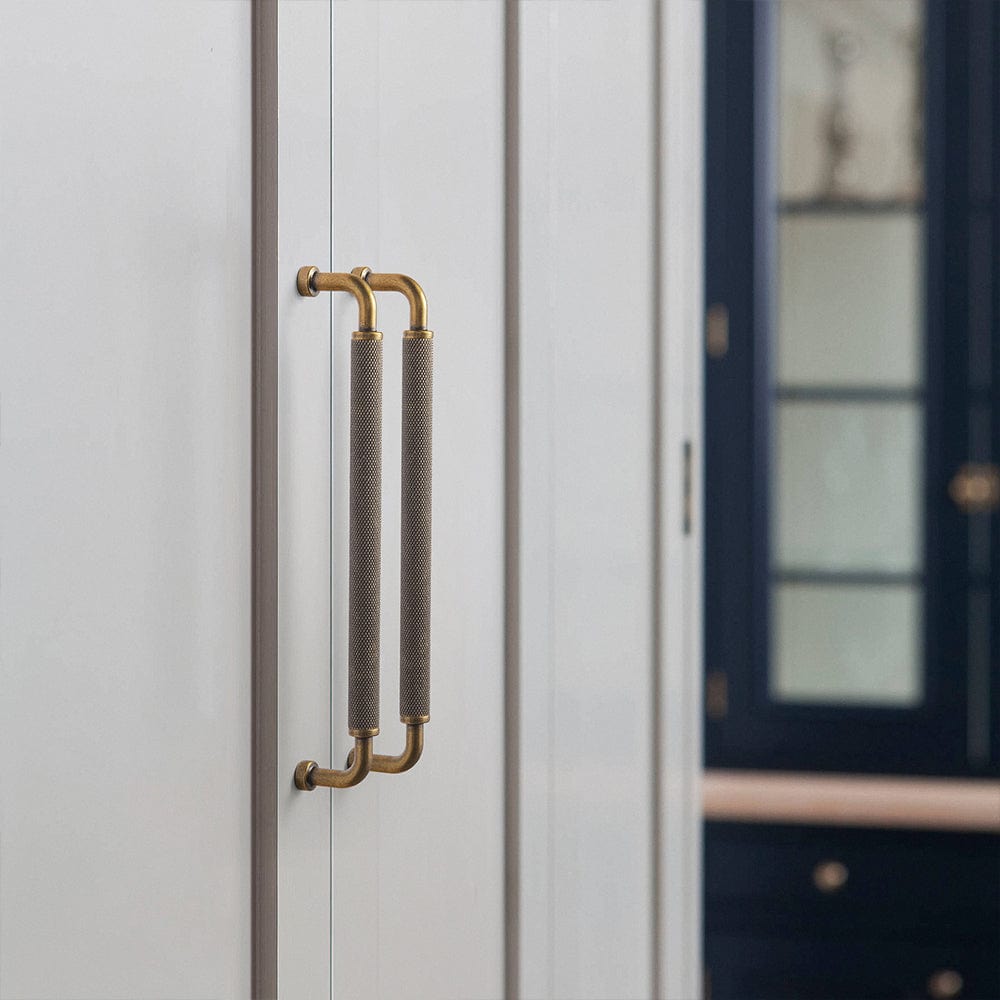 Goo-Ki Rustic Vintage Cabinet Bar Pulls with Textured Grip Knurled Metal Alloy Drawer Handles
