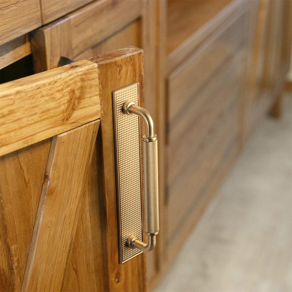 Goo-Ki Rustic Vintage Cabinet Bar Pulls with Textured Grip Knurled Metal Alloy Drawer Handles