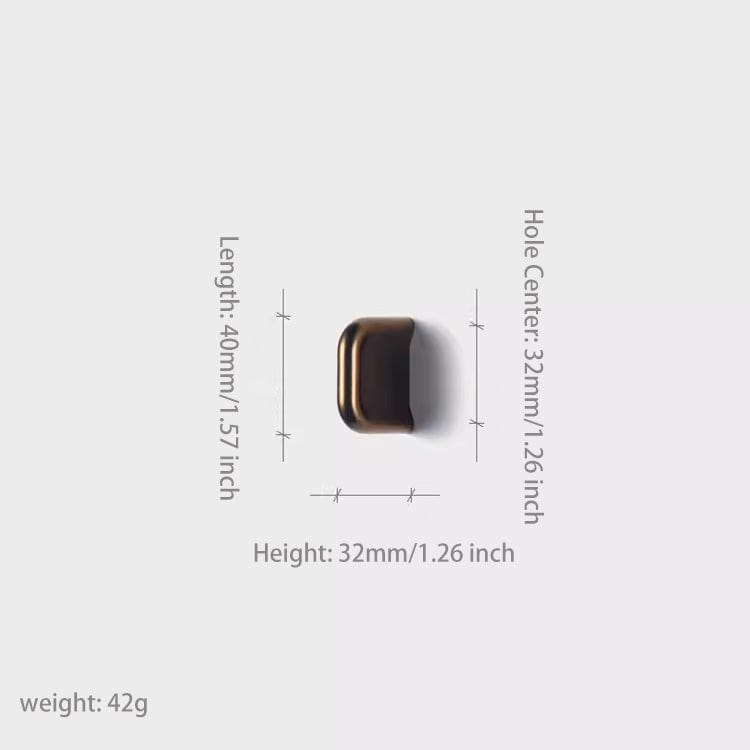 Goo-Ki Satay / 1.25'' Hole Center / 6 Pack Sand Brown KItchen Handle Mid-Century Modern Minimalist Cabinet Drawer Pull