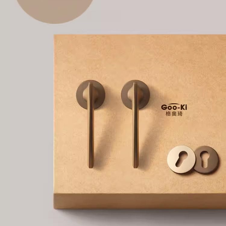 Goo-Ki Satay / With keys Simple Mute Door Lock Nordic Door Lock Set Bedroom Interior Door Lock