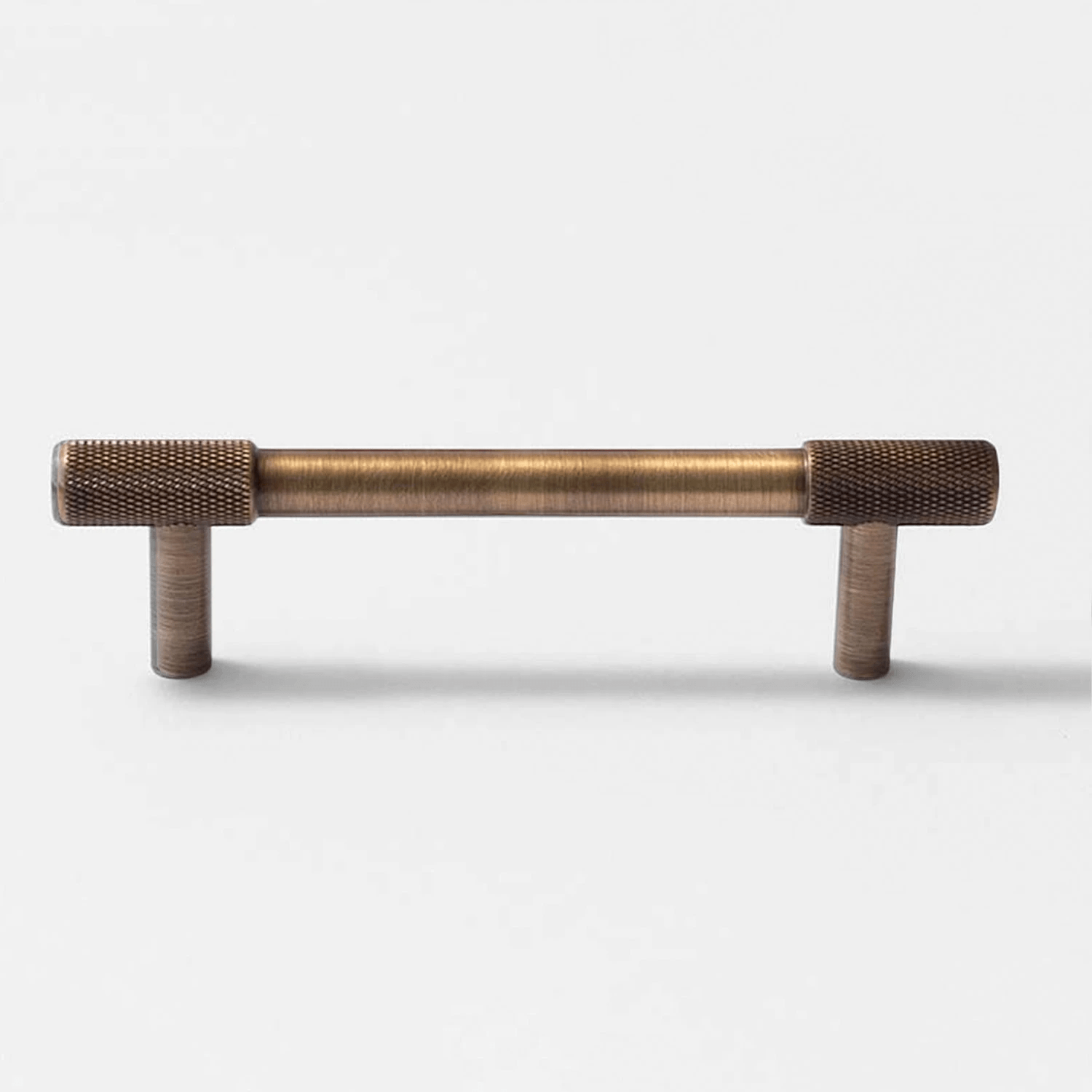 Goo-Ki Satin Brass Knurled Cabinet Handles T Bar Drawer Pulls