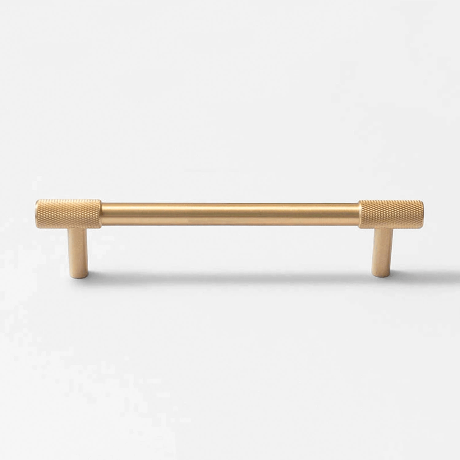 Goo-Ki Satin Brass Knurled Cabinet Handles T Bar Drawer Pulls