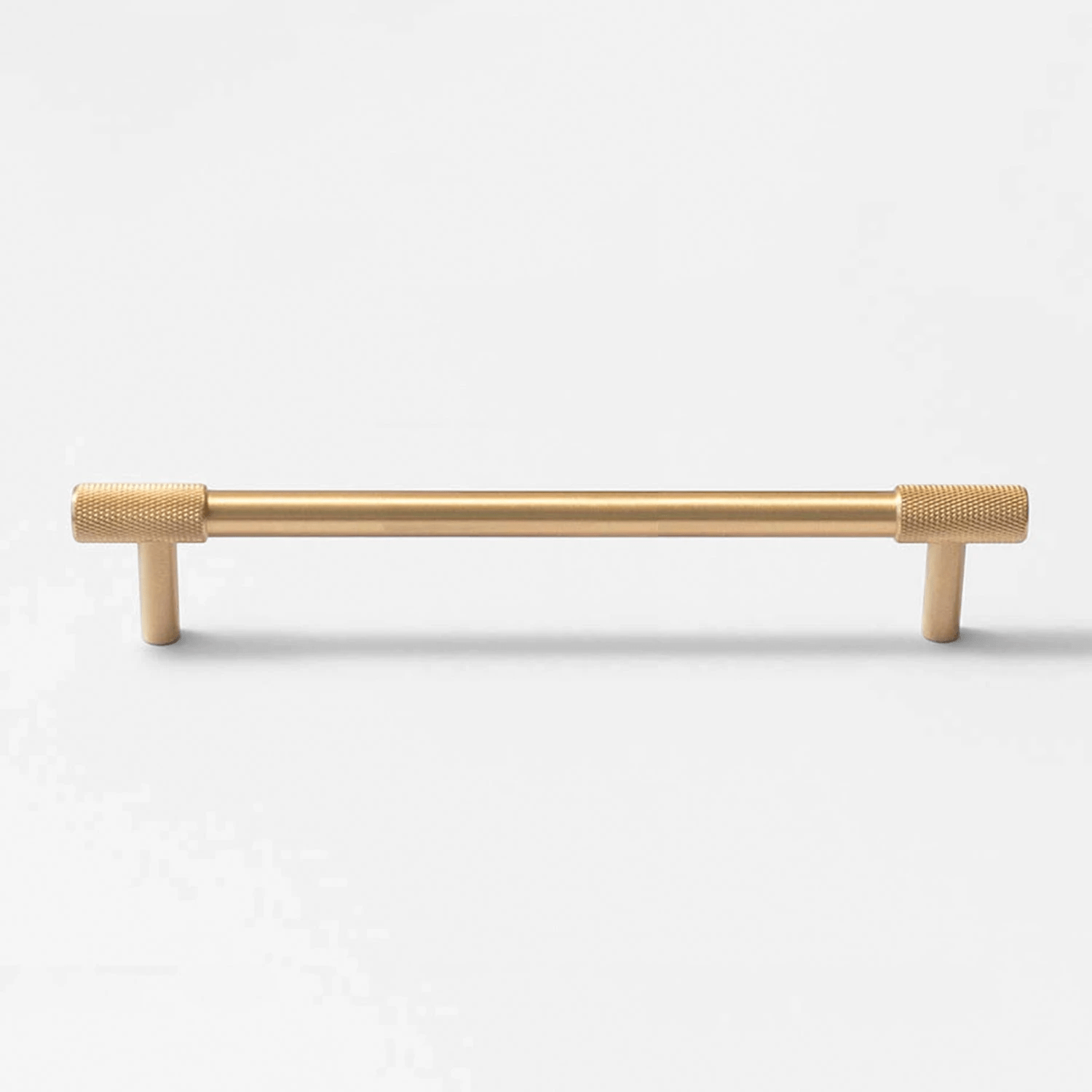 Goo-Ki Satin Brass Knurled Cabinet Handles T Bar Drawer Pulls