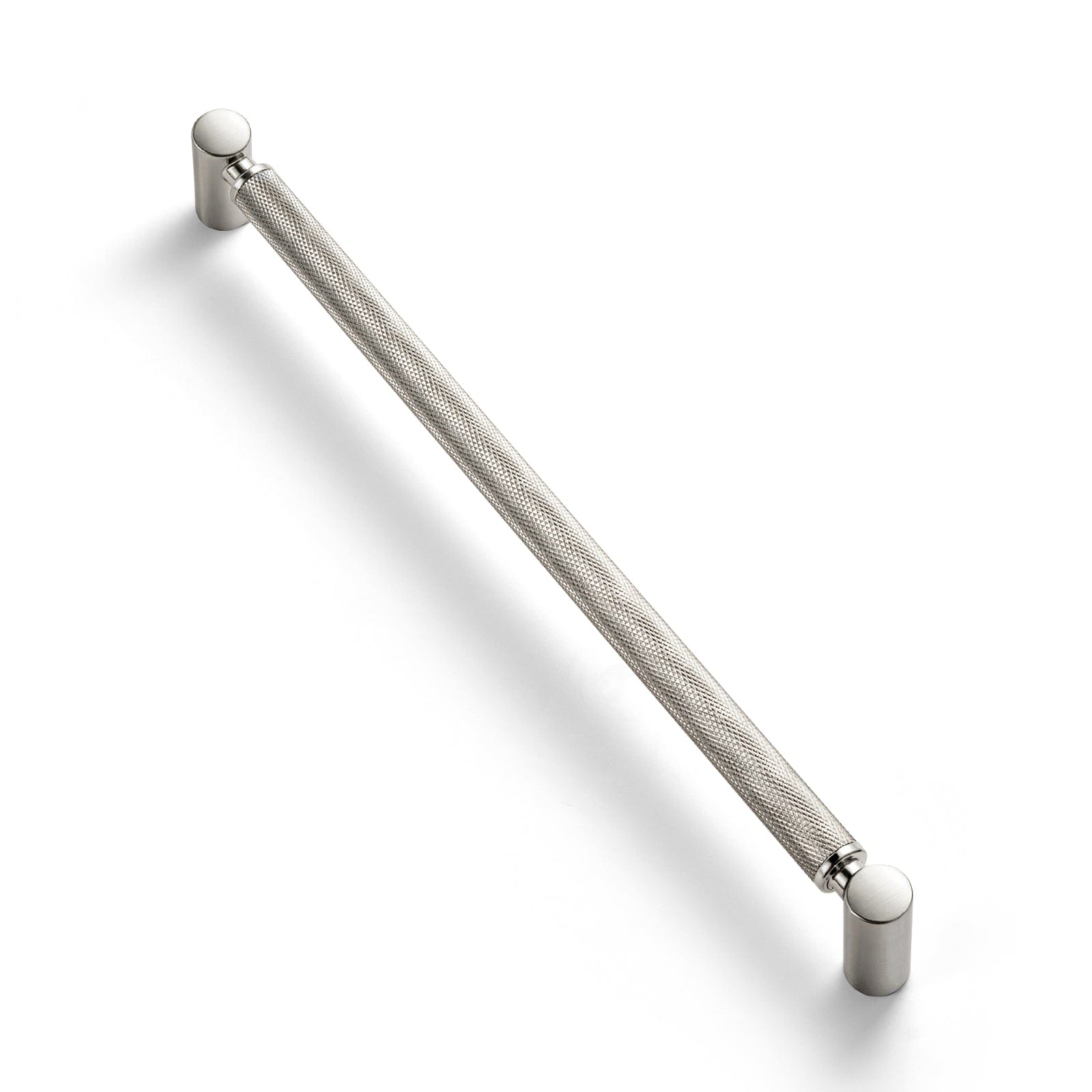 Goo-Ki Satin Nickel / 10'' Hole Center / 6 Pack Classic Bar-shaped Knurled Aluminium Drawer Pull Durable & Stylish Hardware for Furniture