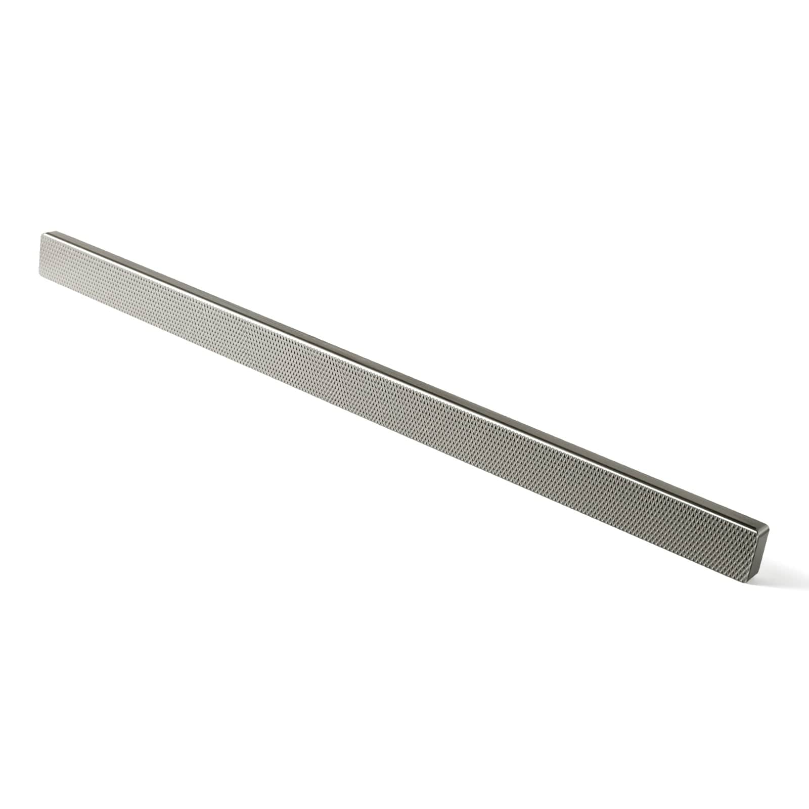 Goo-Ki Satin Nickel / 12.6'' Hole Center / 6 Pack Modern Aluminum Knurled Cabinet Pull Handles - Comfortable Grip & Long - lasting