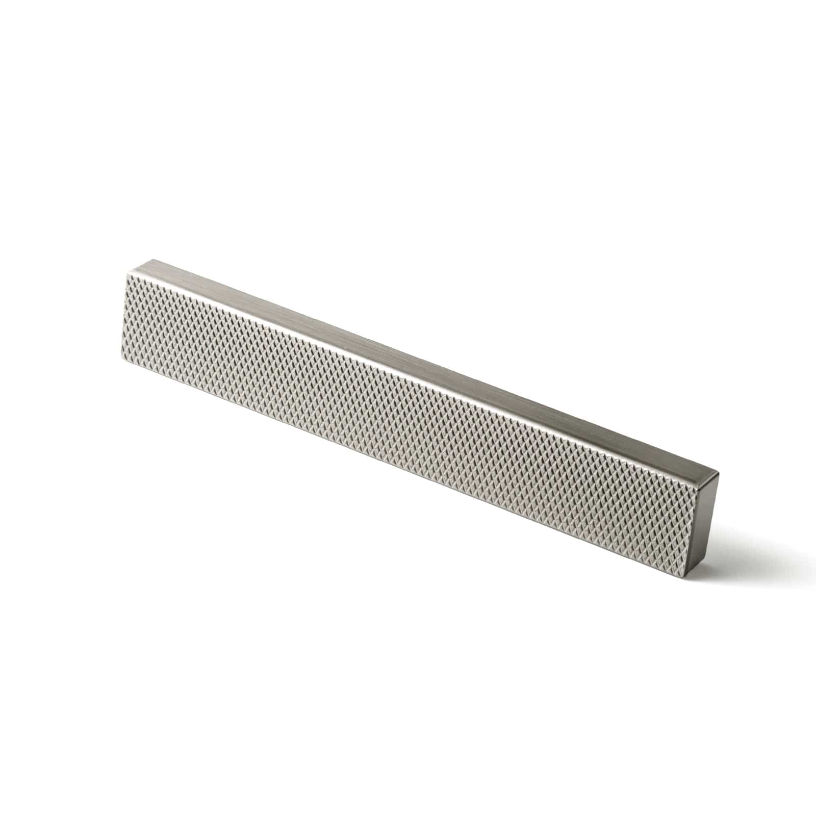 Goo-Ki Satin Nickel / 3'' Hole Center / 6 Pack Modern Aluminum Knurled Cabinet Pull Handles - Comfortable Grip & Long - lasting