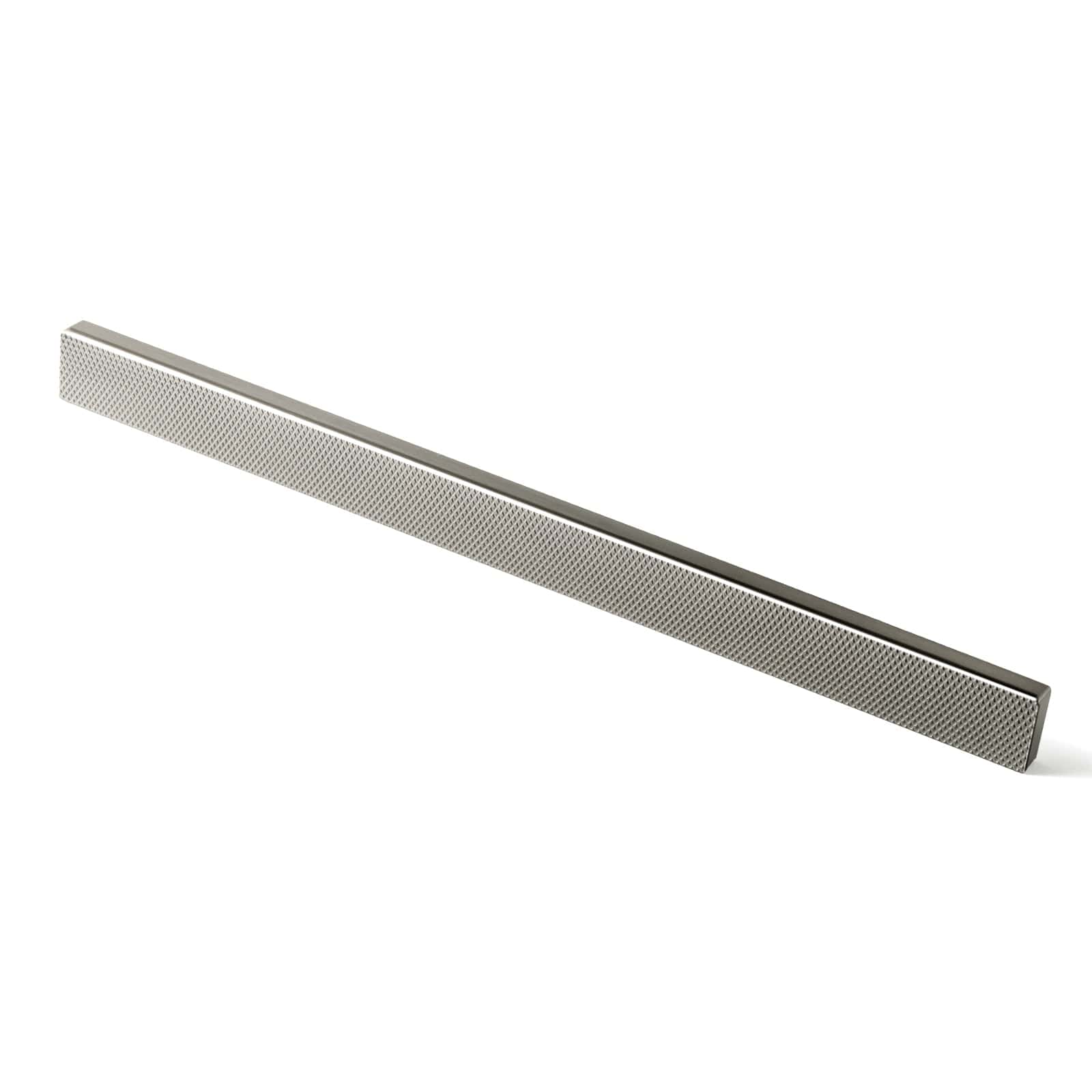 Goo-Ki Satin Nickel / 7.6'' Hole Center / 6 Pack Modern Aluminum Knurled Cabinet Pull Handles - Comfortable Grip & Long - lasting