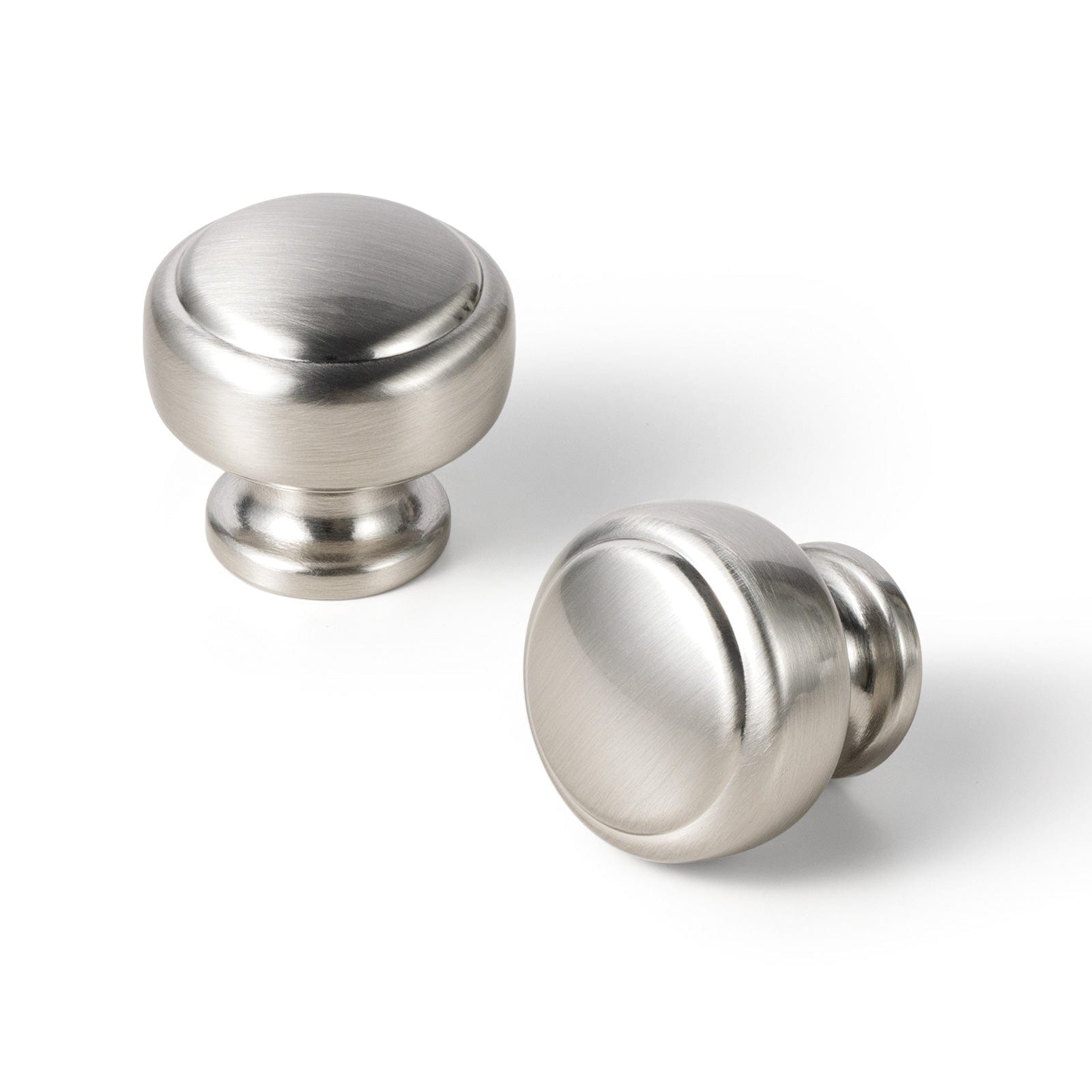 Goo-Ki Satin Nickel / Knob / 6 Pack Round Cabinet Knobs Vintage Furniture Handles Retro Hardware for Kitchen Drawers