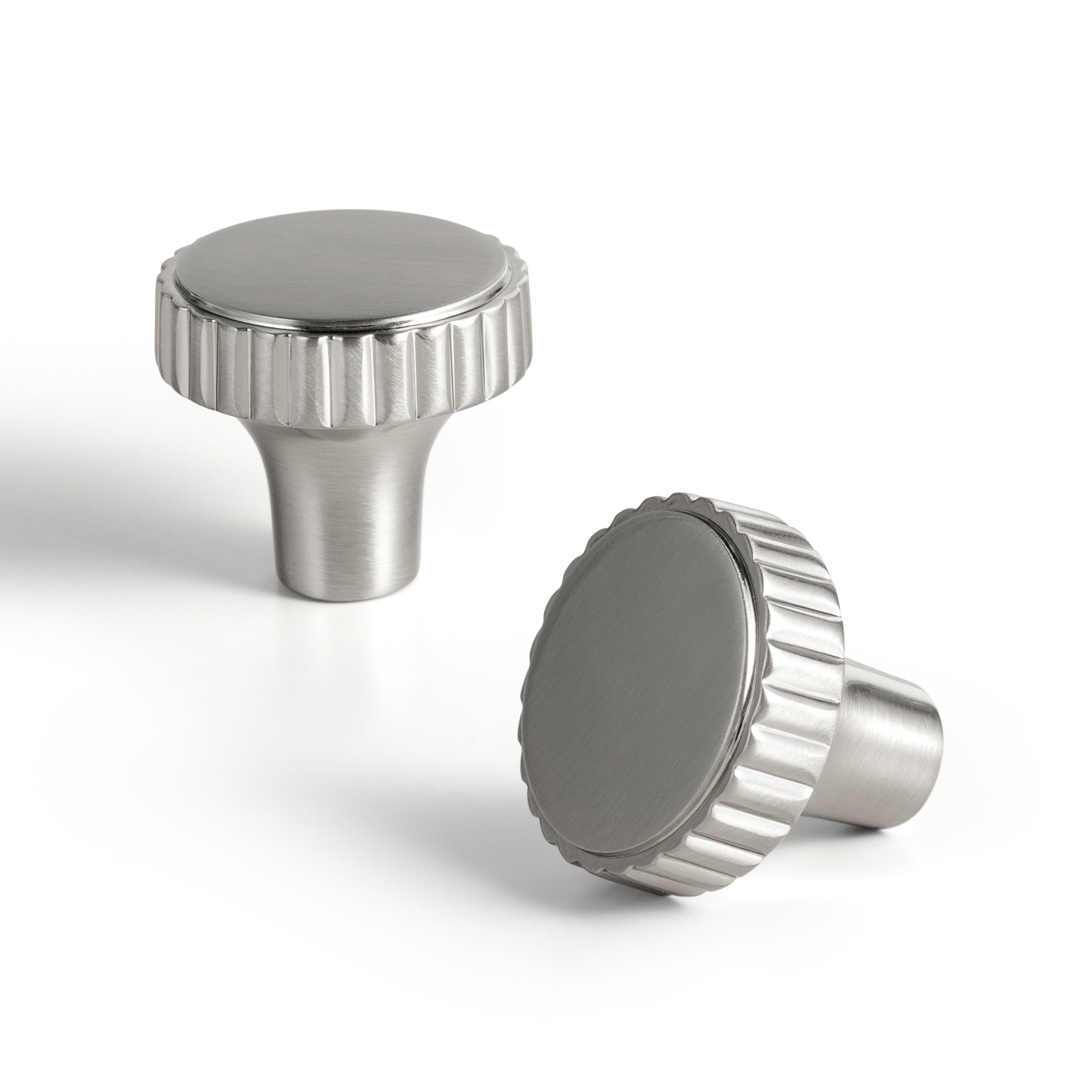 Goo-Ki Satin Nickel / Knob / 6 Pack Striped Vintage Cabinet Knob Antique Brass Cabinet Hardware for Kitchen