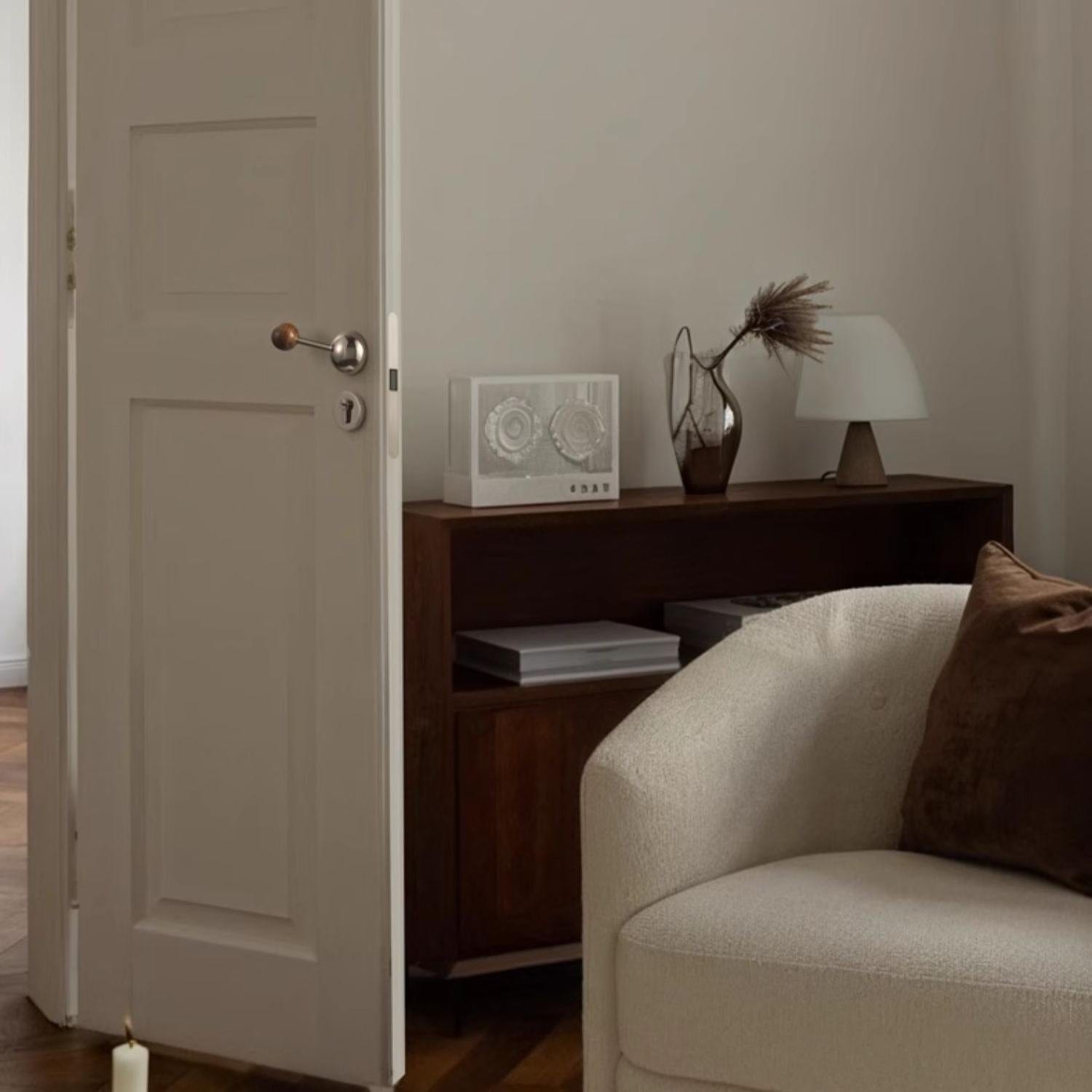 Goo-Ki Semicircle Black Walnut Door Lock American Style Interior Bedroom Door Lock