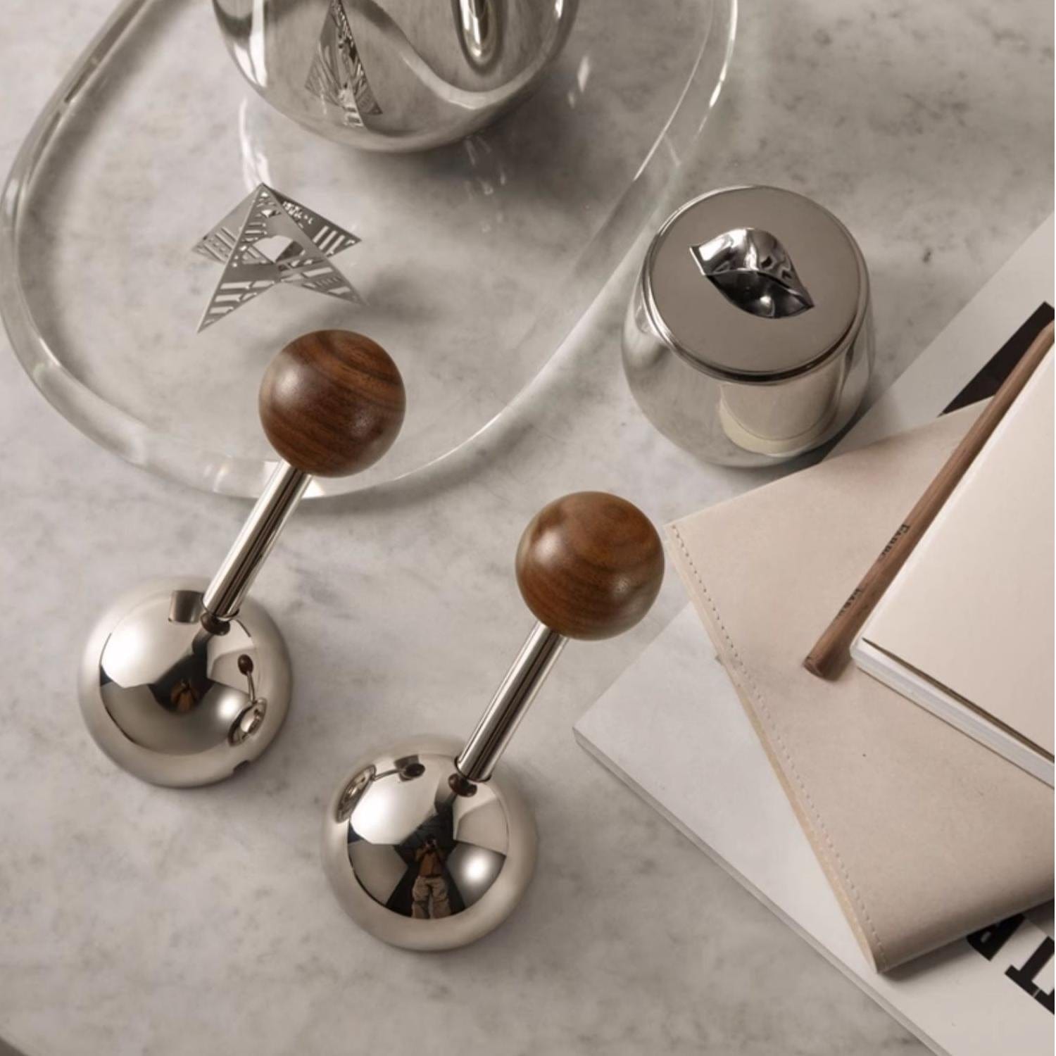 Goo-Ki Semicircle Black Walnut Door Lock American Style Interior Bedroom Door Lock