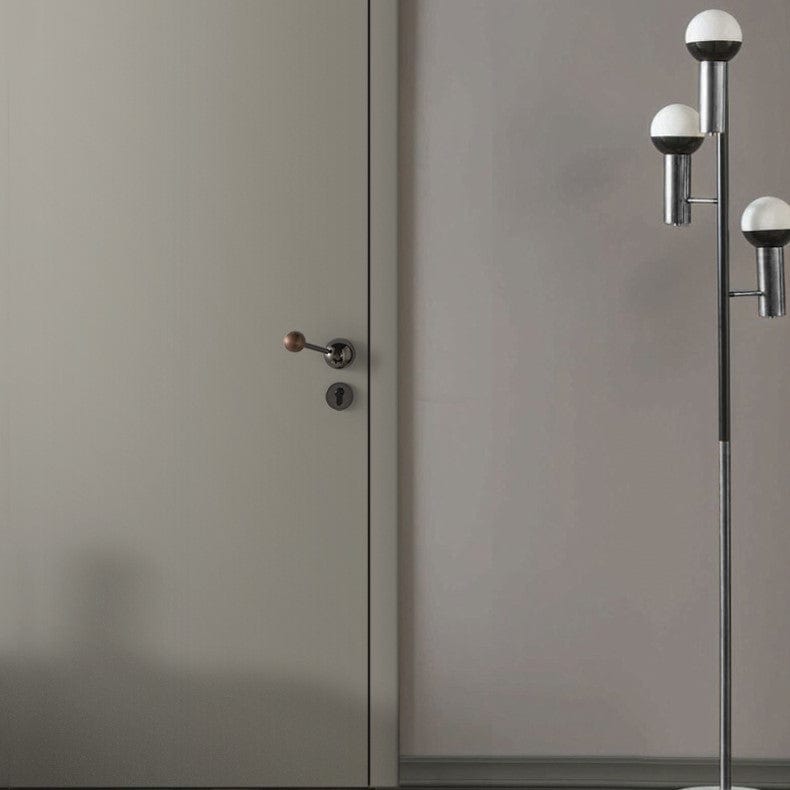 Goo-Ki Semicircle Black Walnut Door Lock American Style Interior Bedroom Door Lock