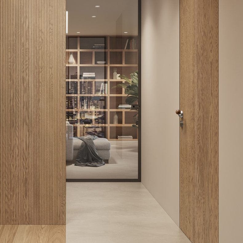 Goo-Ki Semicircle Black Walnut Door Lock American Style Interior Bedroom Door Lock