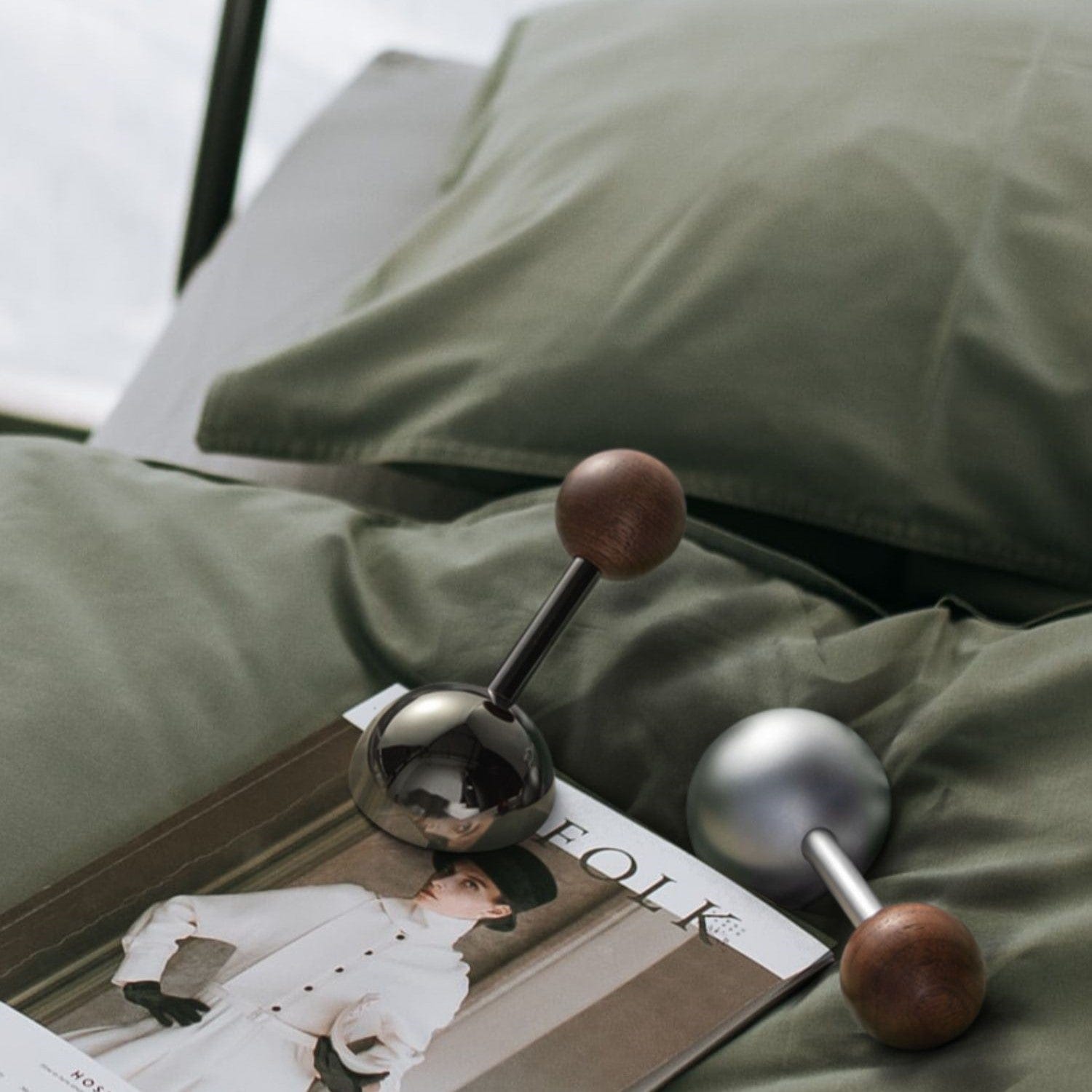 Goo-Ki Semicircle Black Walnut Door Lock American Style Interior Bedroom Door Lock