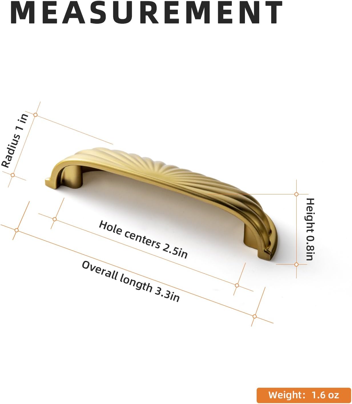 Goo-Ki Semicircular Antique Brass Cabinet Pulls Half Moon Shaped Bin Cup Drawer Pull