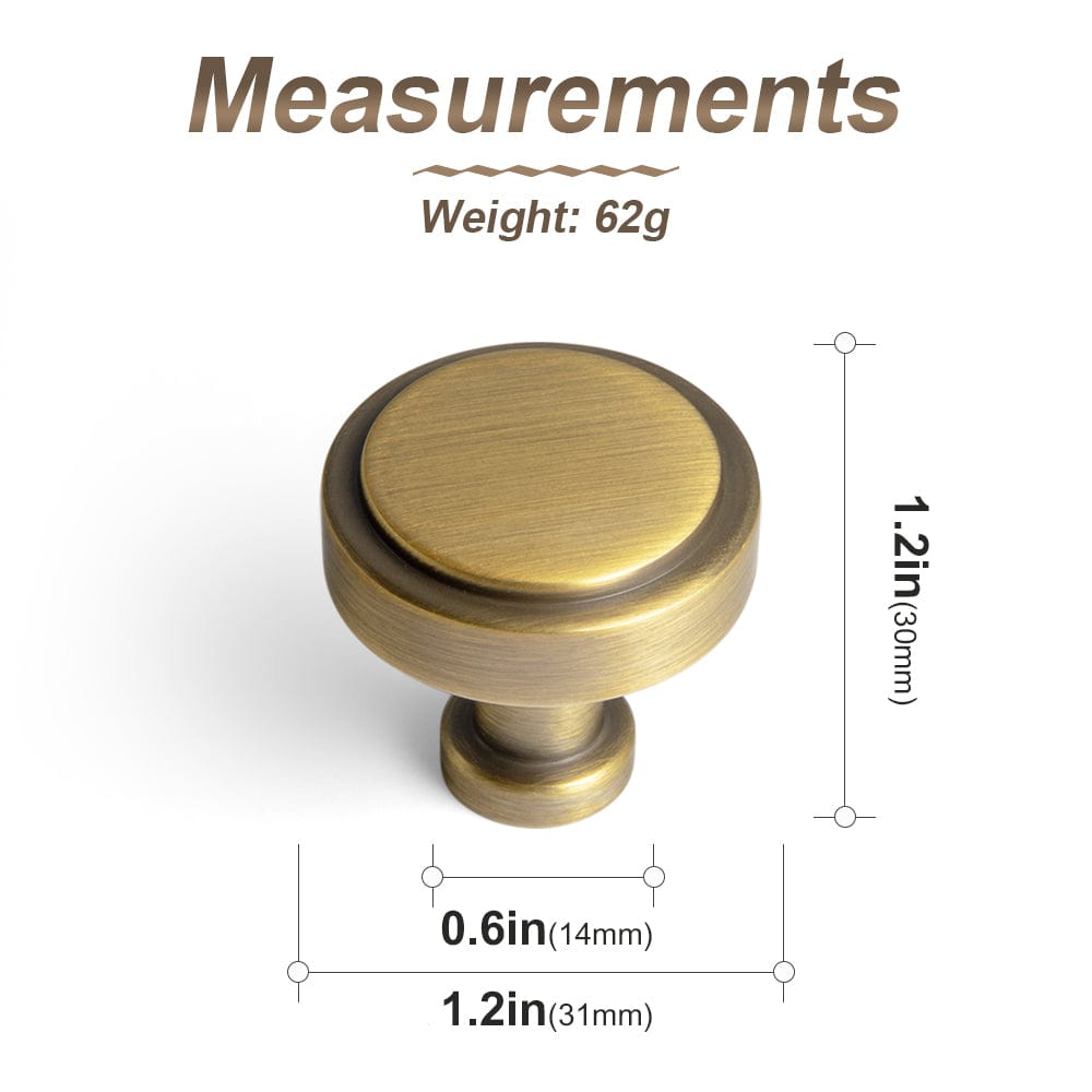 Goo-Ki Simple Cylindrical Zinc Alloy Drawer Knob with Elegant Design