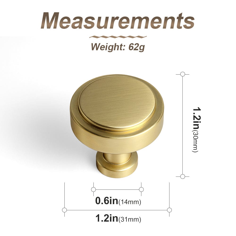 Goo-Ki Simple Cylindrical Zinc Alloy Drawer Knob with Elegant Design