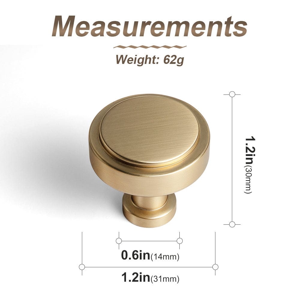 Goo-Ki Simple Cylindrical Zinc Alloy Drawer Knob with Elegant Design