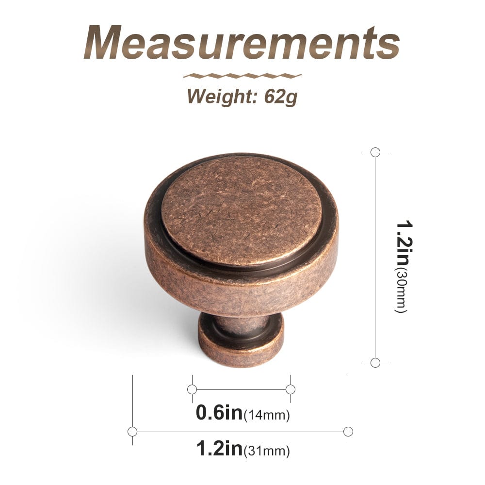 Goo-Ki Simple Cylindrical Zinc Alloy Drawer Knob with Elegant Design