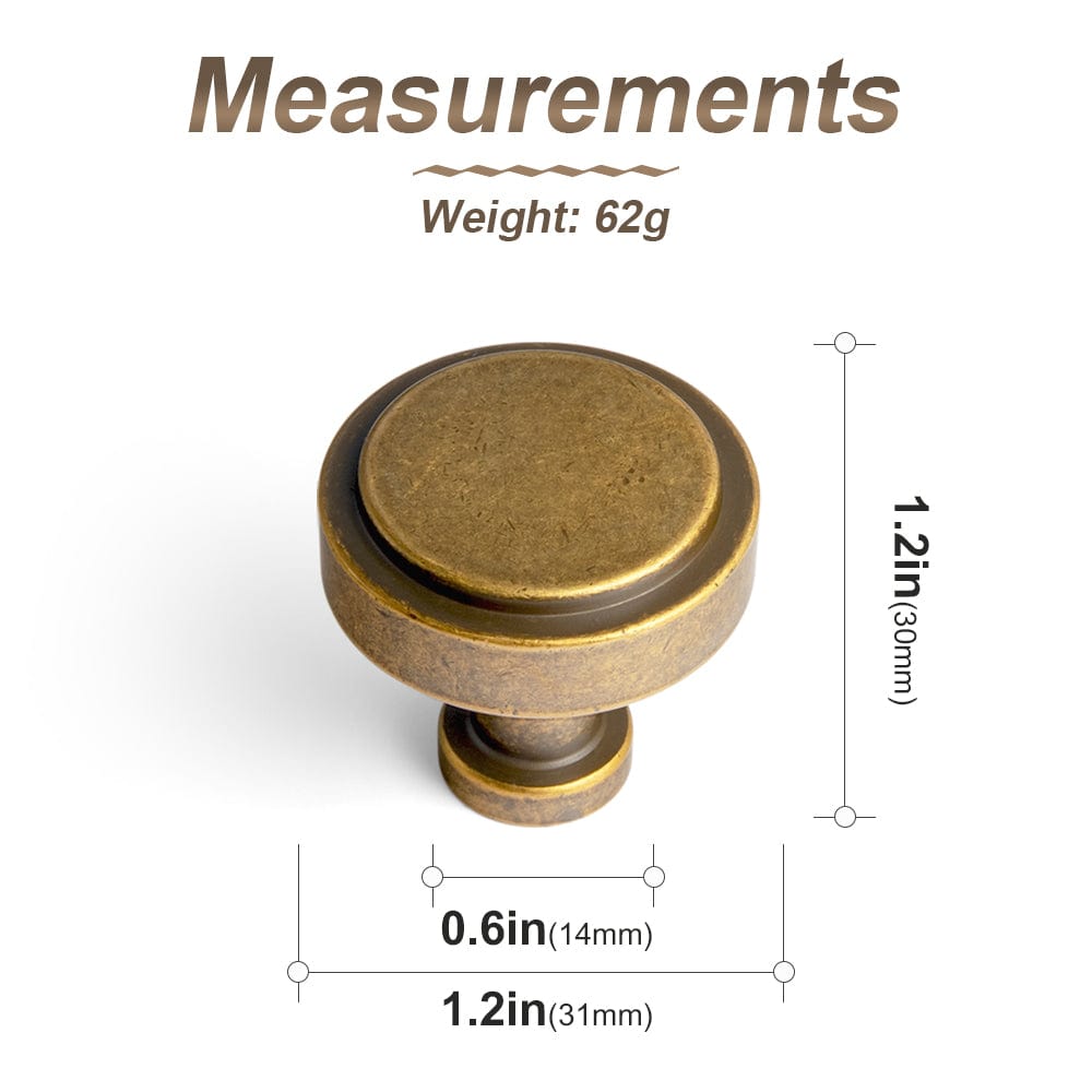 Goo-Ki Simple Cylindrical Zinc Alloy Drawer Knob with Elegant Design
