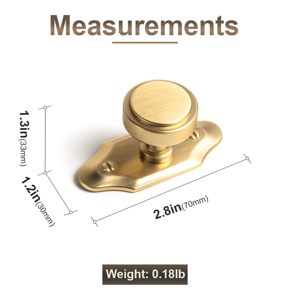 Goo-Ki Simple Cylindrical Zinc Alloy Drawer Knob with Elegant Design