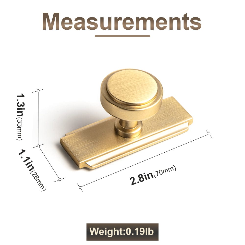 Goo-Ki Simple Cylindrical Zinc Alloy Drawer Knob with Elegant Design