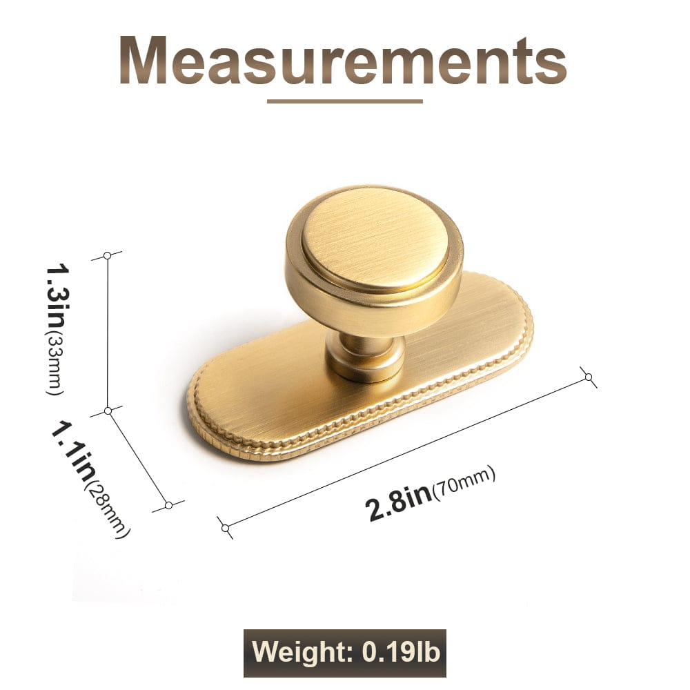 Goo-Ki Simple Cylindrical Zinc Alloy Drawer Knob with Elegant Design