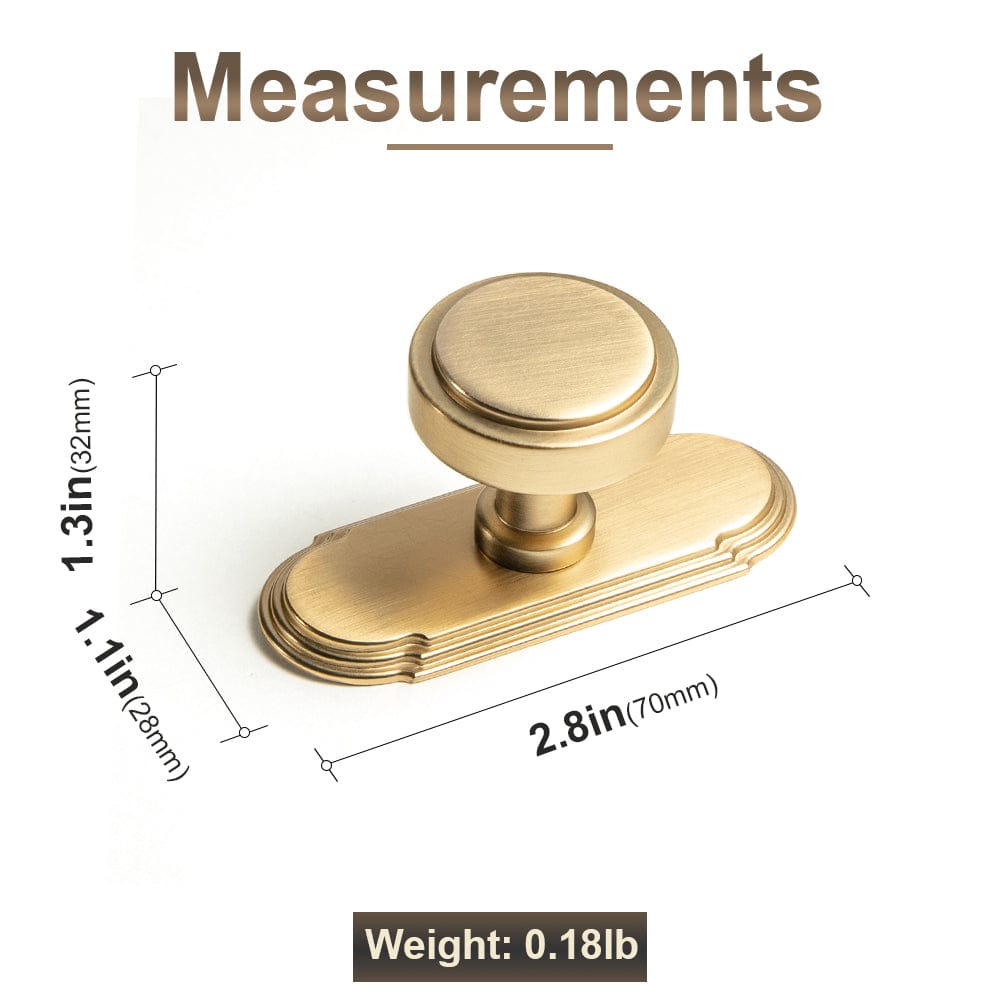 Goo-Ki Simple Cylindrical Zinc Alloy Drawer Knob with Elegant Design