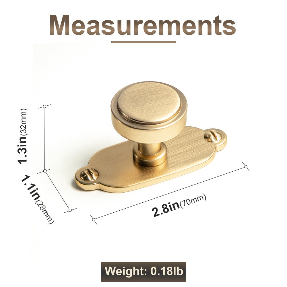 Goo-Ki Simple Cylindrical Zinc Alloy Drawer Knob with Elegant Design