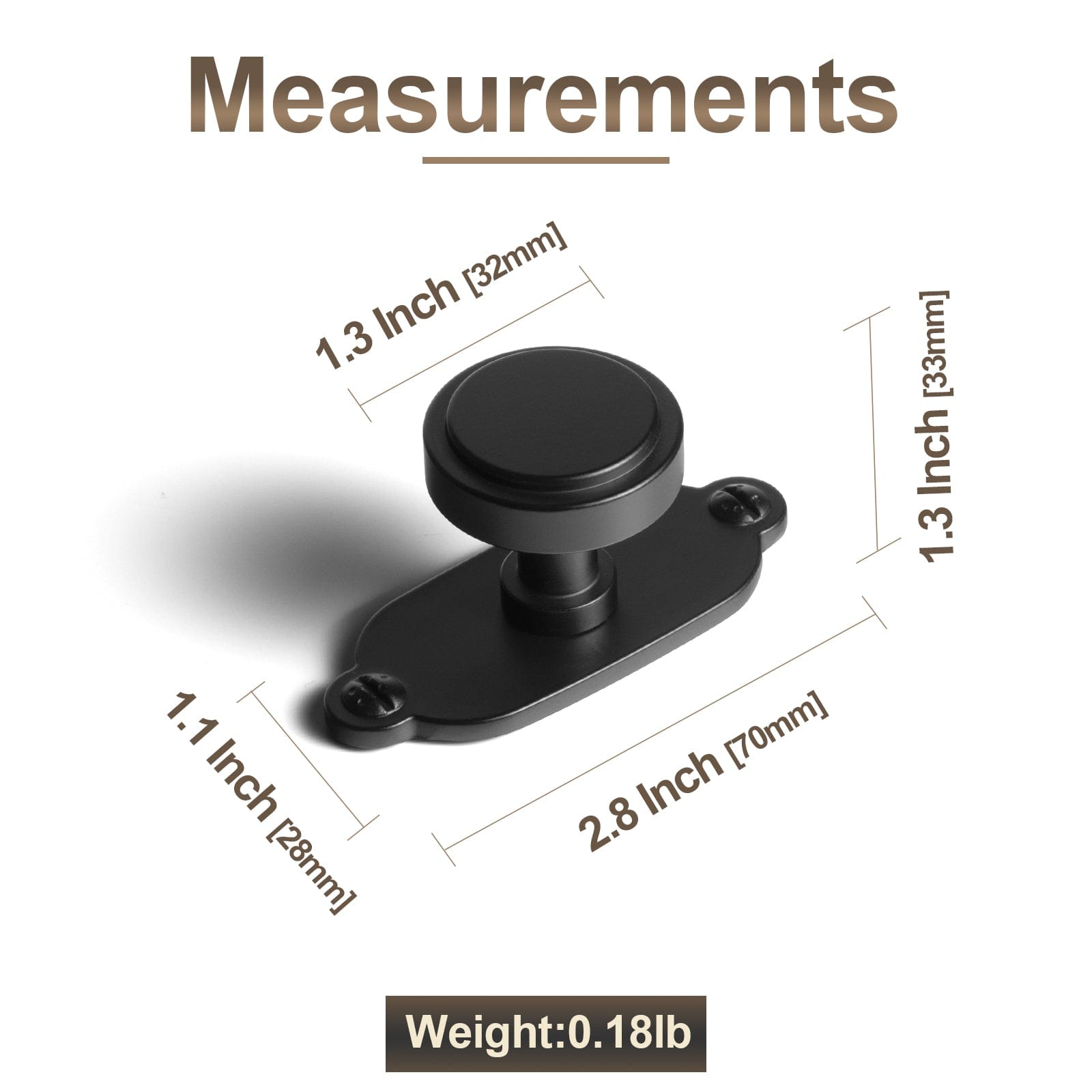 Goo-Ki Simple Cylindrical Zinc Alloy Drawer Knob with Elegant Design
