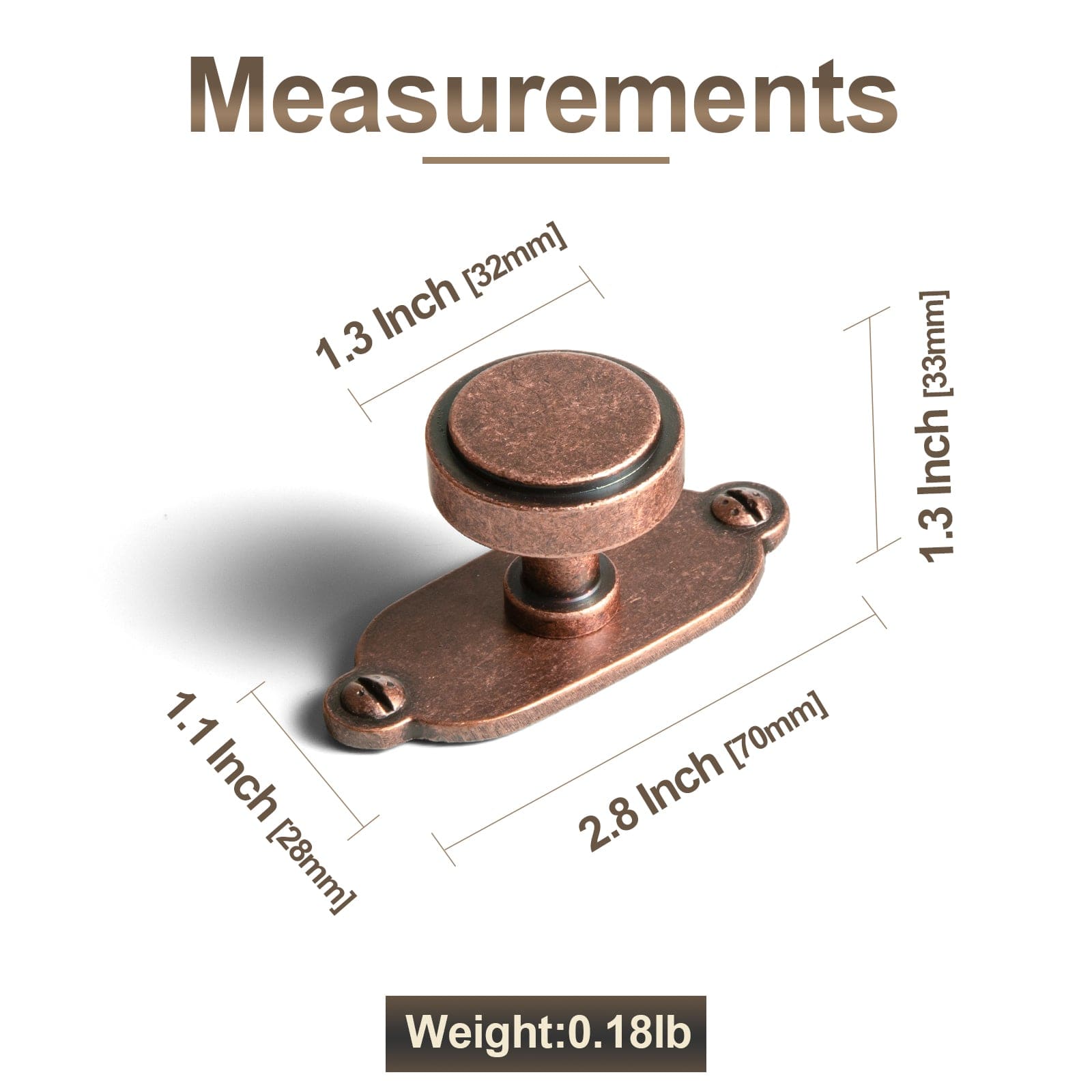 Goo-Ki Simple Cylindrical Zinc Alloy Drawer Knob with Elegant Design