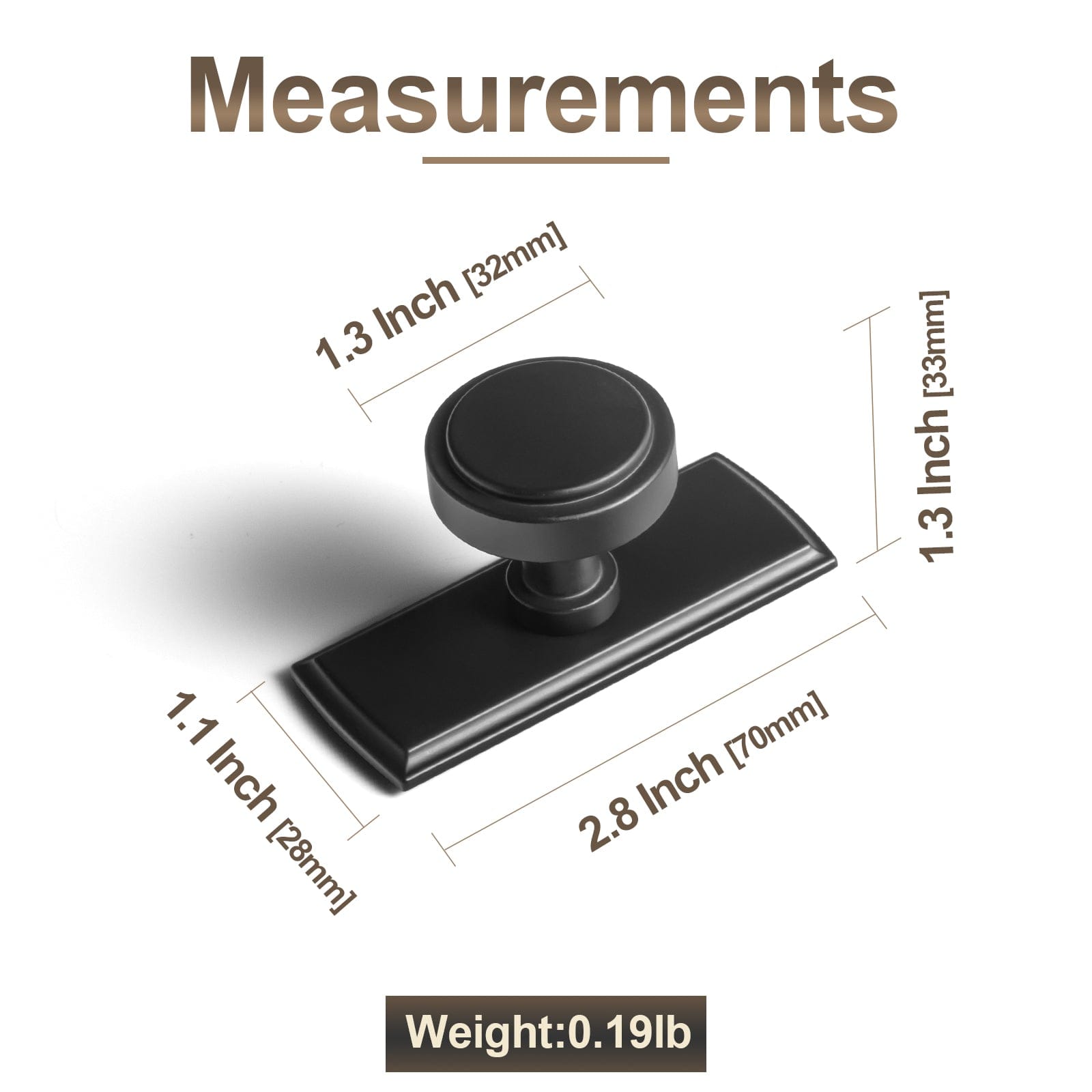 Goo-Ki Simple Cylindrical Zinc Alloy Drawer Knob with Elegant Design