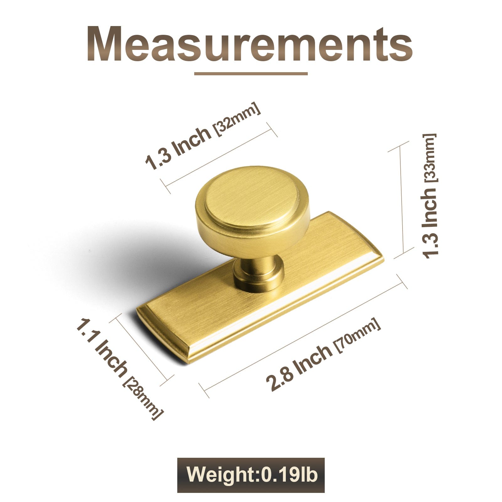 Goo-Ki Simple Cylindrical Zinc Alloy Drawer Knob with Elegant Design