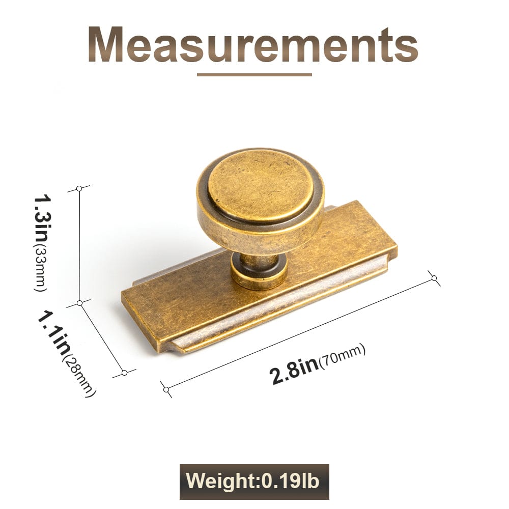 Goo-Ki Simple Cylindrical Zinc Alloy Drawer Knob with Elegant Design