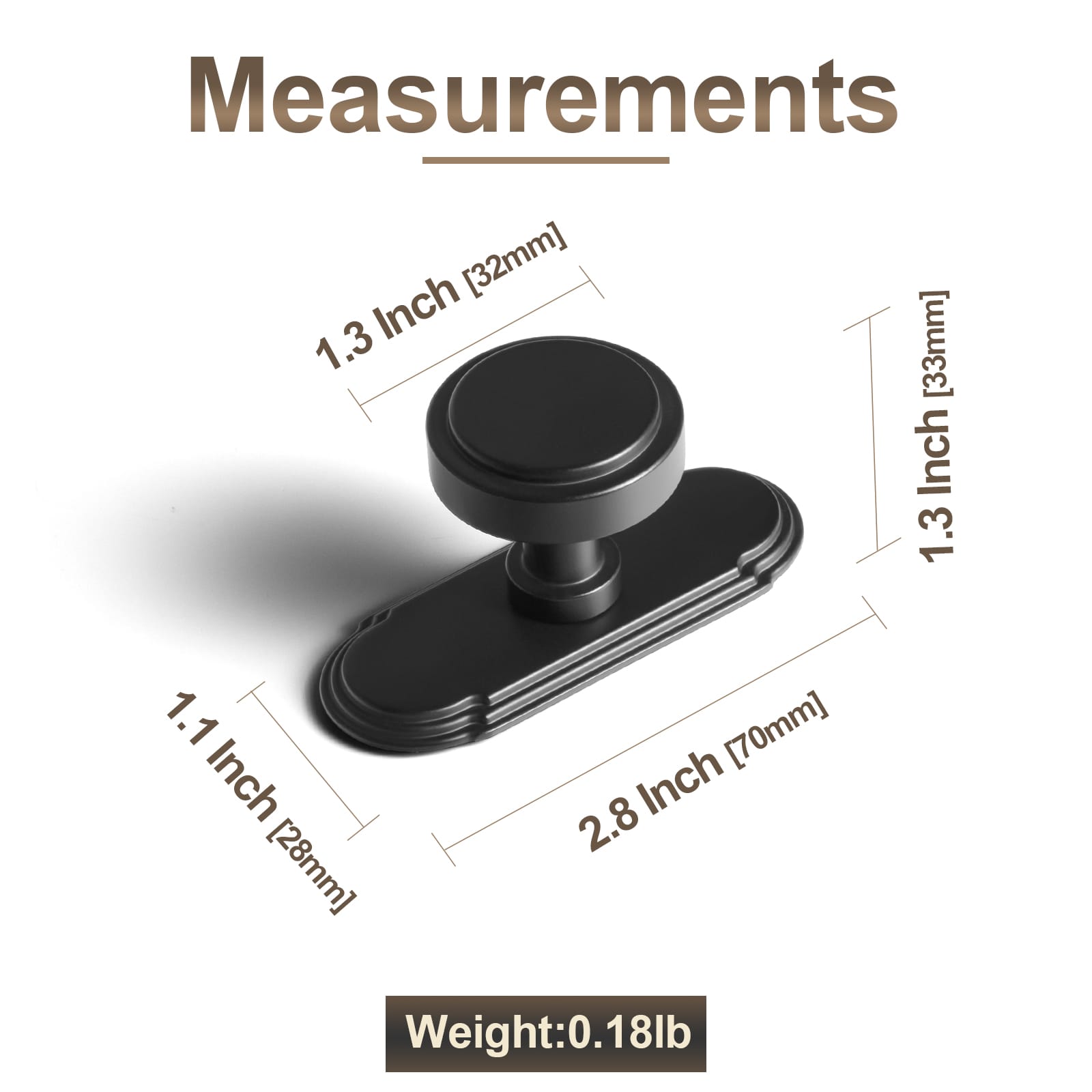 Goo-Ki Simple Cylindrical Zinc Alloy Drawer Knob with Elegant Design