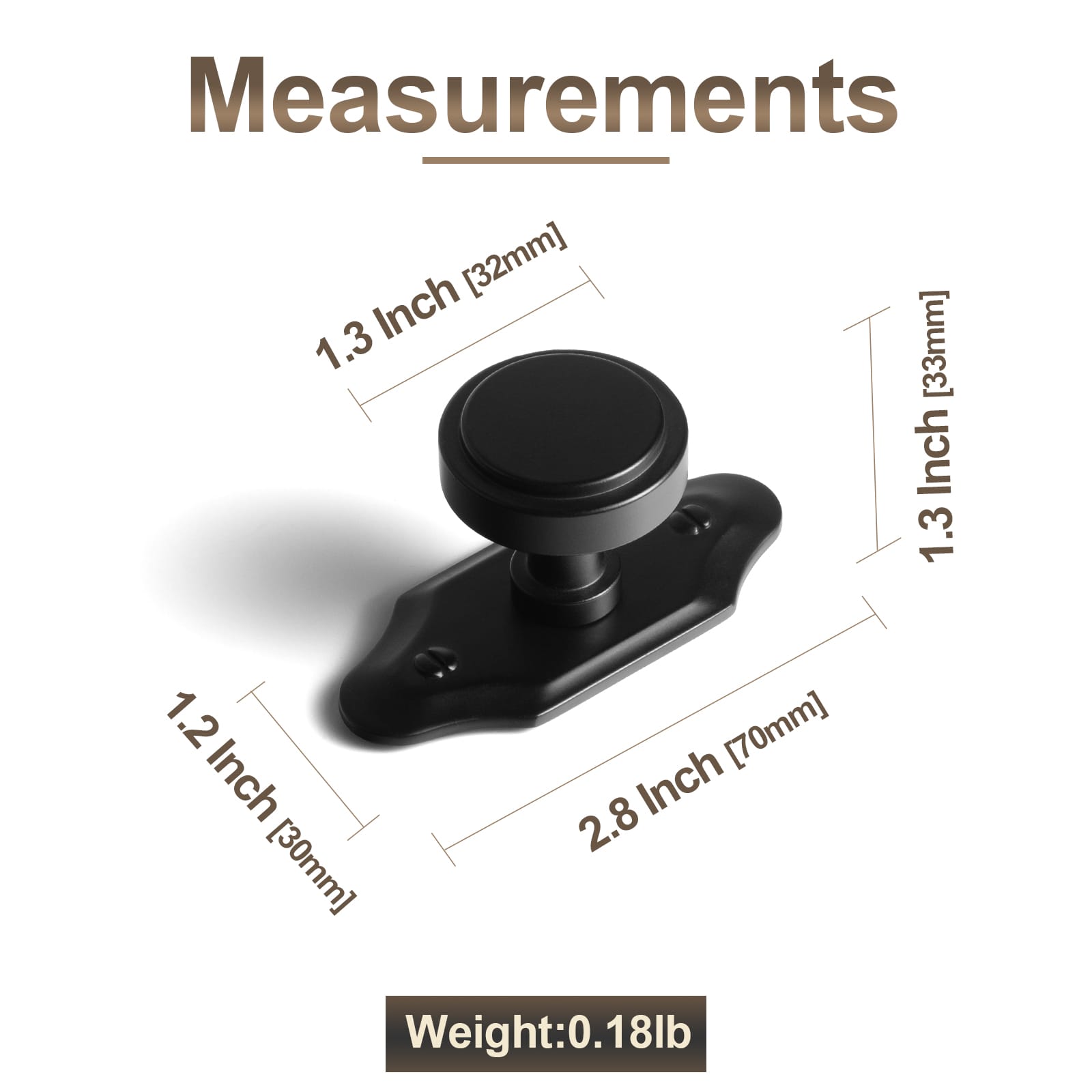 Goo-Ki Simple Cylindrical Zinc Alloy Drawer Knob with Elegant Design