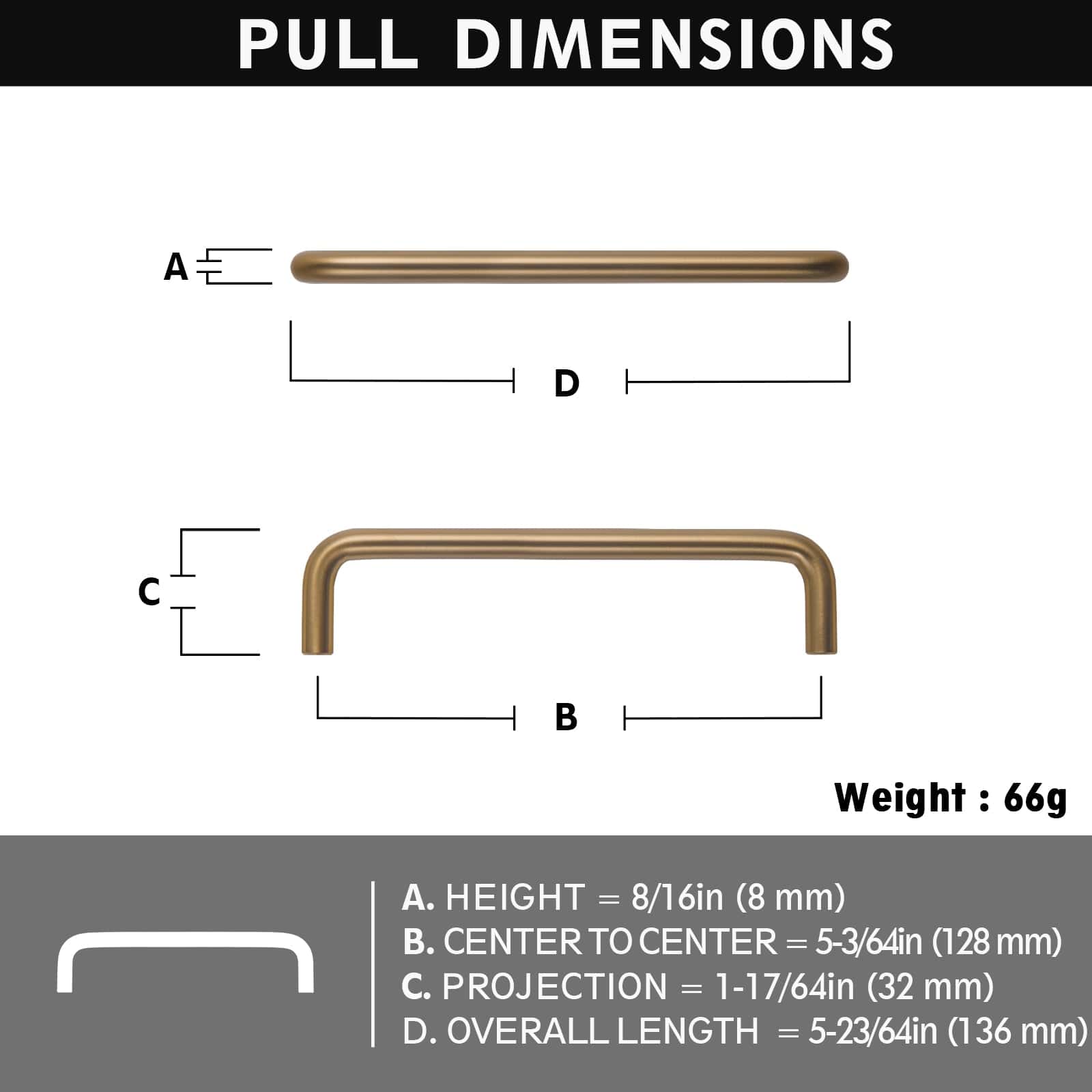 Goo-Ki Simple Sleek Wardrobe Pull Contemporary Design Cabinet Handle Modern Style
