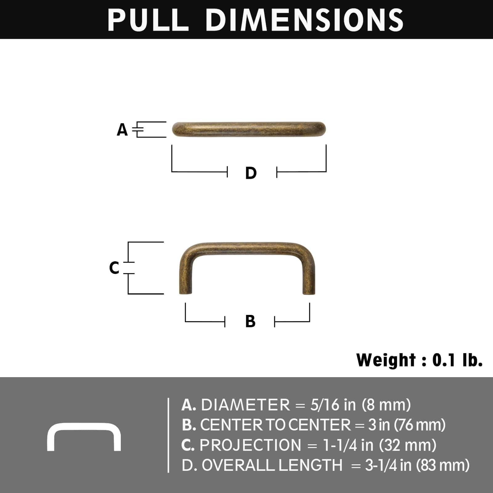 Goo-Ki Simple Sleek Wardrobe Pull Contemporary Design Cabinet Handle Modern Style