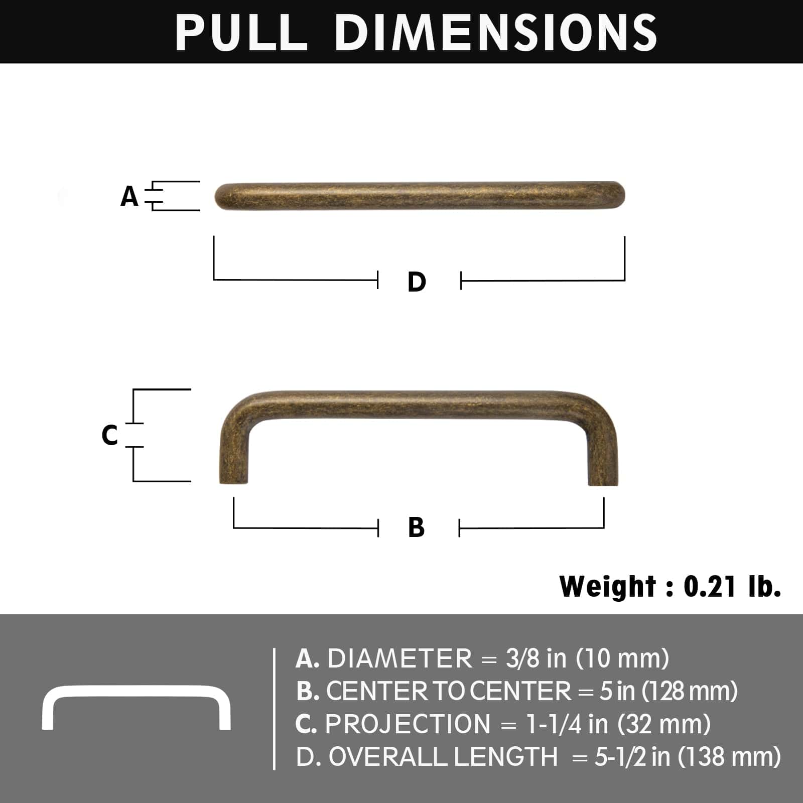 Goo-Ki Simple Sleek Wardrobe Pull Contemporary Design Cabinet Handle Modern Style