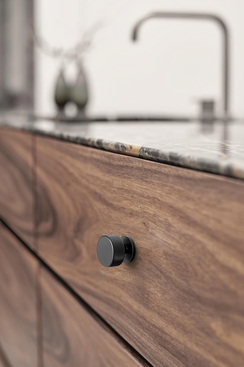 Goo-Ki Single Hole Knurled Decorations Cabinet Large Knob Hardware for Bedroom Kitchen