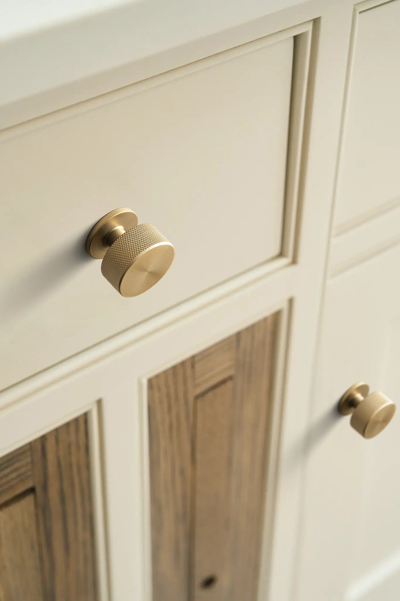Goo-Ki Single Hole Knurled Decorations Cabinet Large Knob Hardware for Bedroom Kitchen