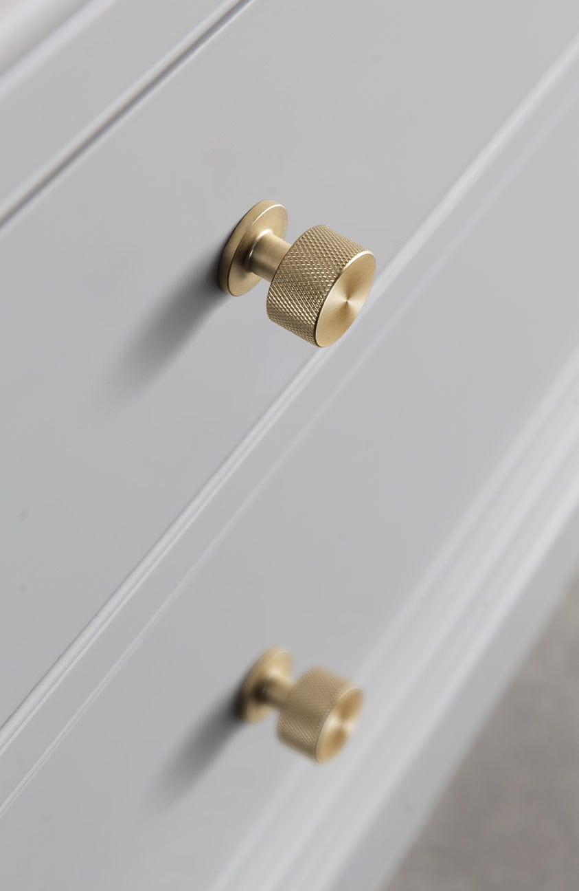 Goo-Ki Single Hole Knurled Decorations Cabinet Large Knob Hardware for Bedroom Kitchen