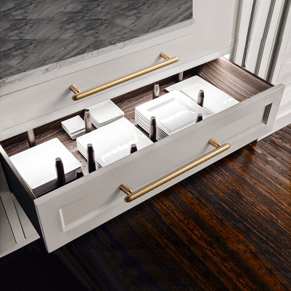 Goo-Ki Sleek and Sturdy Cabinet Handles Elegant Antique Brass Drawer Pulls