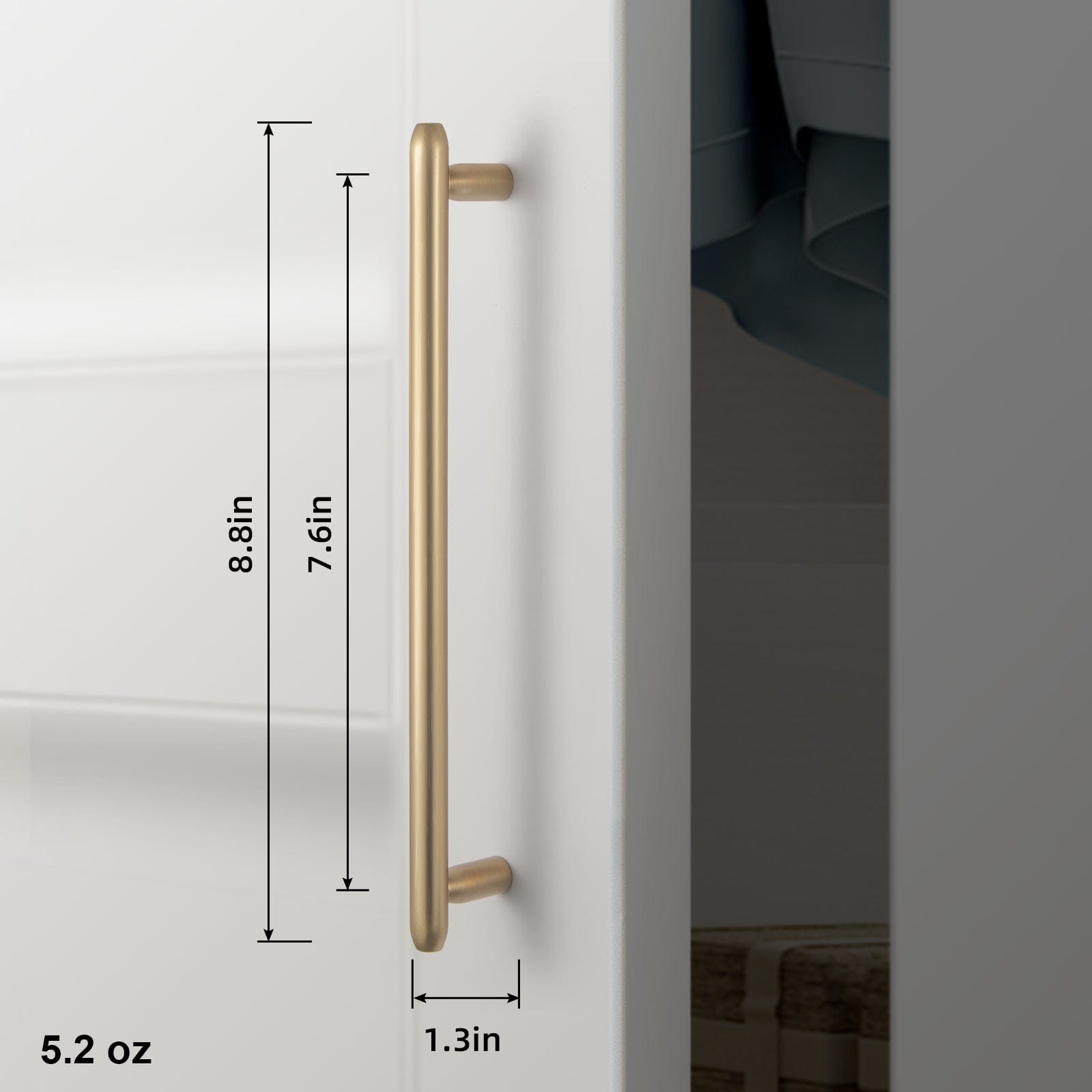 Goo-Ki Sleek and Sturdy Cabinet Handles Elegant Antique Brass Drawer Pulls