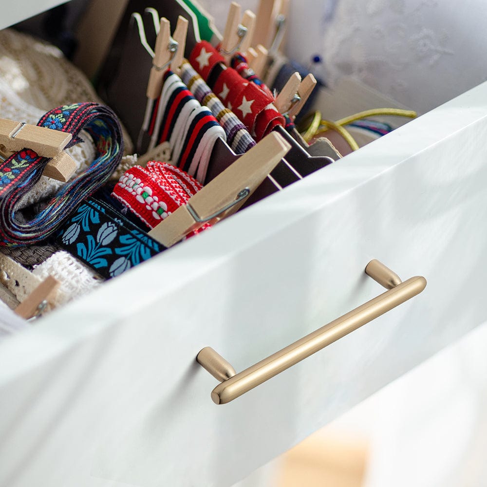 Goo-Ki Sleek and Sturdy Cabinet Handles Elegant Antique Brass Drawer Pulls