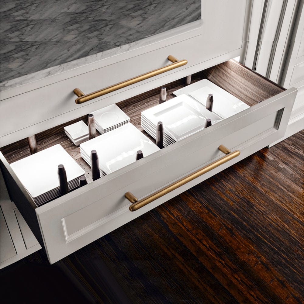 Goo-Ki Sleek and Sturdy Cabinet Handles Elegant Antique Brass Drawer Pulls