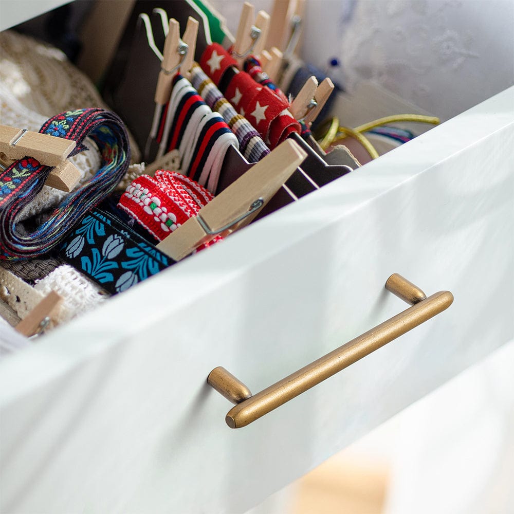 Goo-Ki Sleek and Sturdy Cabinet Handles Elegant Antique Brass Drawer Pulls