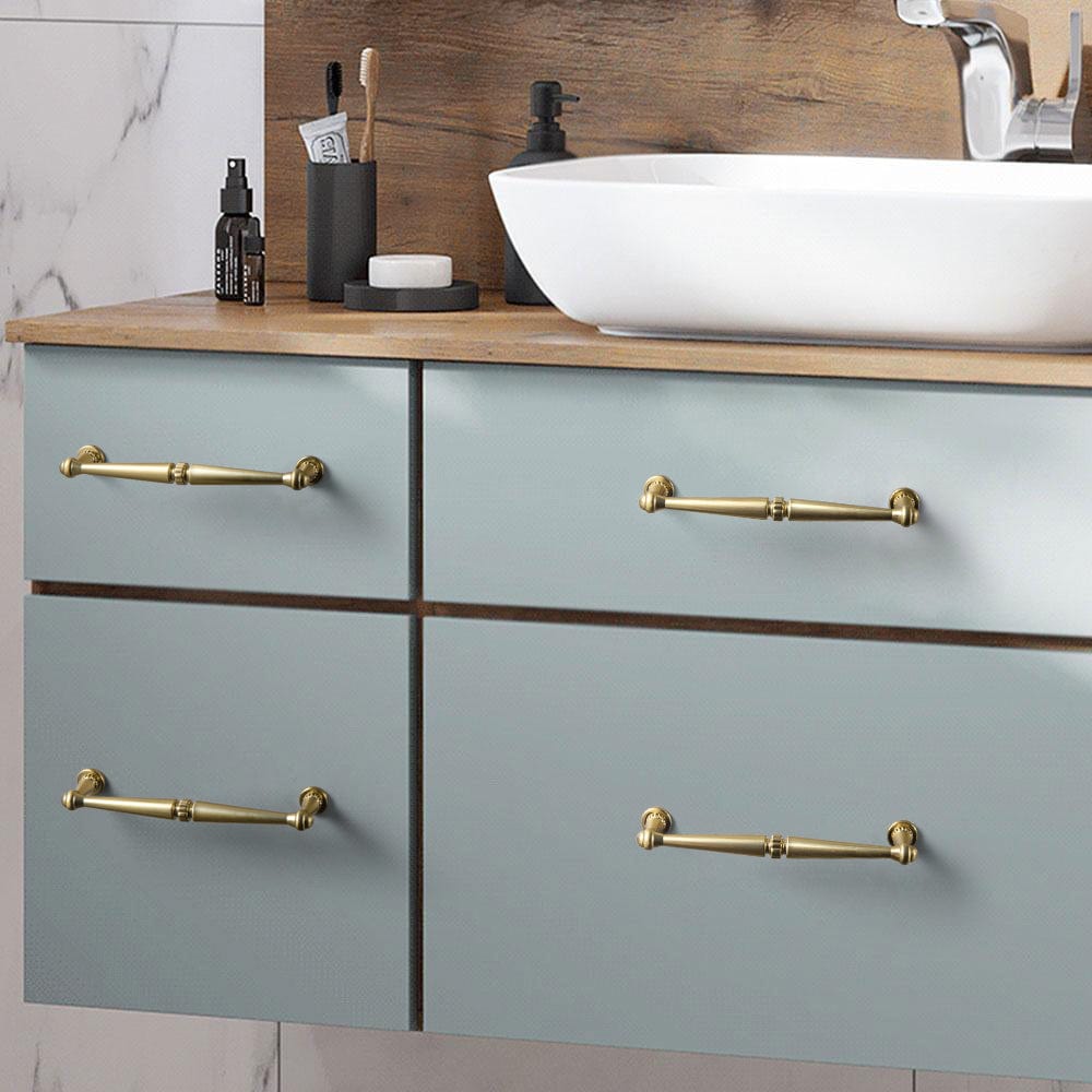 Goo-Ki Solid Ancient Vintage Retro Bar Pull for Cupboard Dresser Bathroom